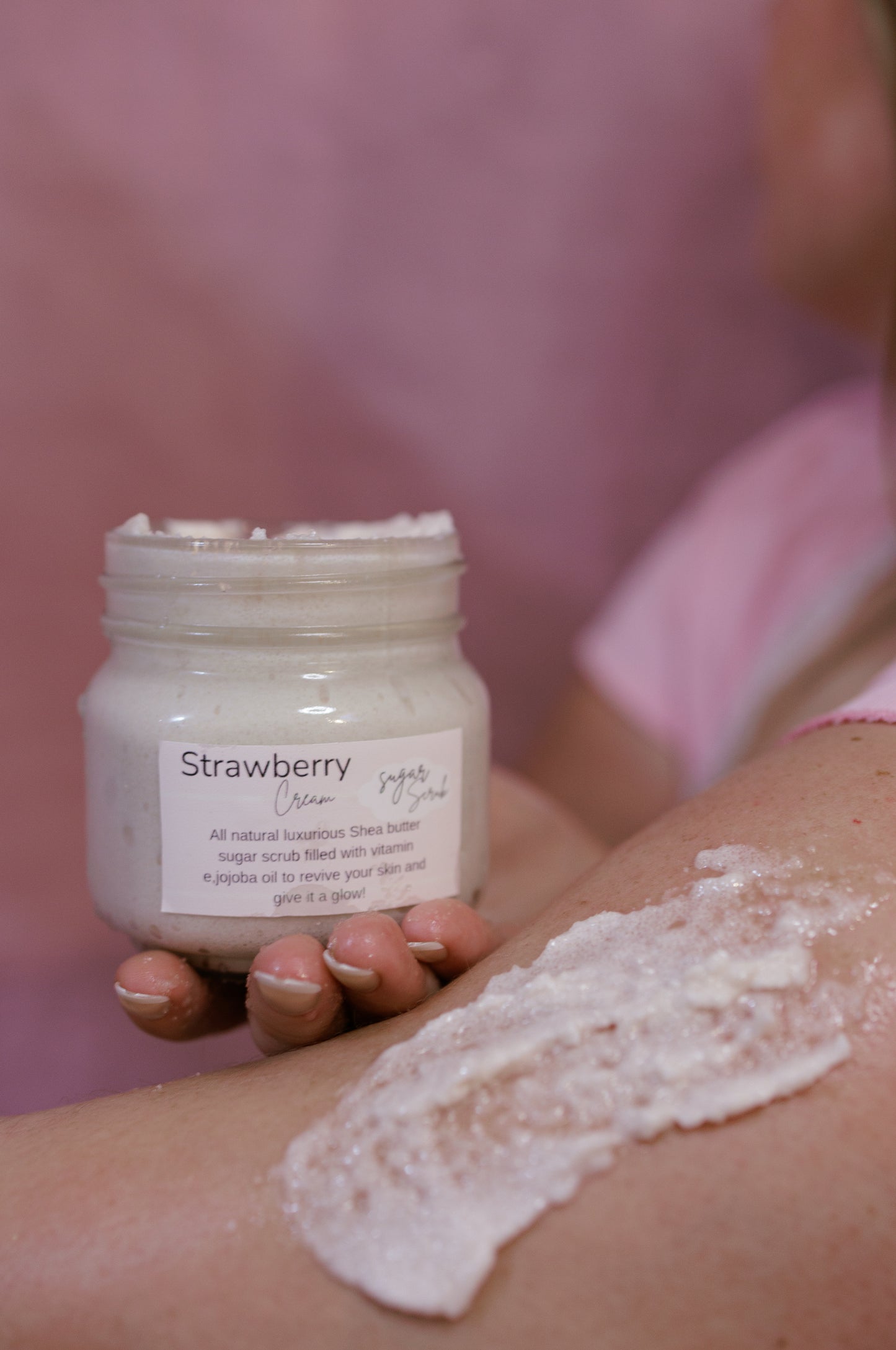 Strawberry cream skin care bundle